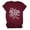 Wine, variant on Womens T Shirts Please Don'T Be Rude Letter Print Round Neck Short Sleeve T Shirt Womens Tops Dressy Casual Black L