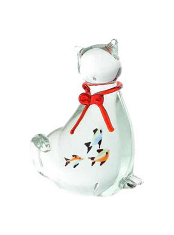 Diamond Star 58091 6 x 2 x 4.5 in. Glass cat, Clear