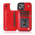 thumbnail image 3 of Feishell for Apple iPhone 14 Pro Wallet Case with Card Holder,Double Magnetic Clasp Back Flip Kickstand Durable PU Leather Shockproof Card Slots Protective Phone Case for Women Men,Red, 3 of 10