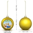 thumbnail image 2 of Simpsons Christmas Balls Ornaments Decoration Xmas Tree Hanging Ornament Pendant for Home Indoor Holiday Party Decor 4PCS, 2 of 8