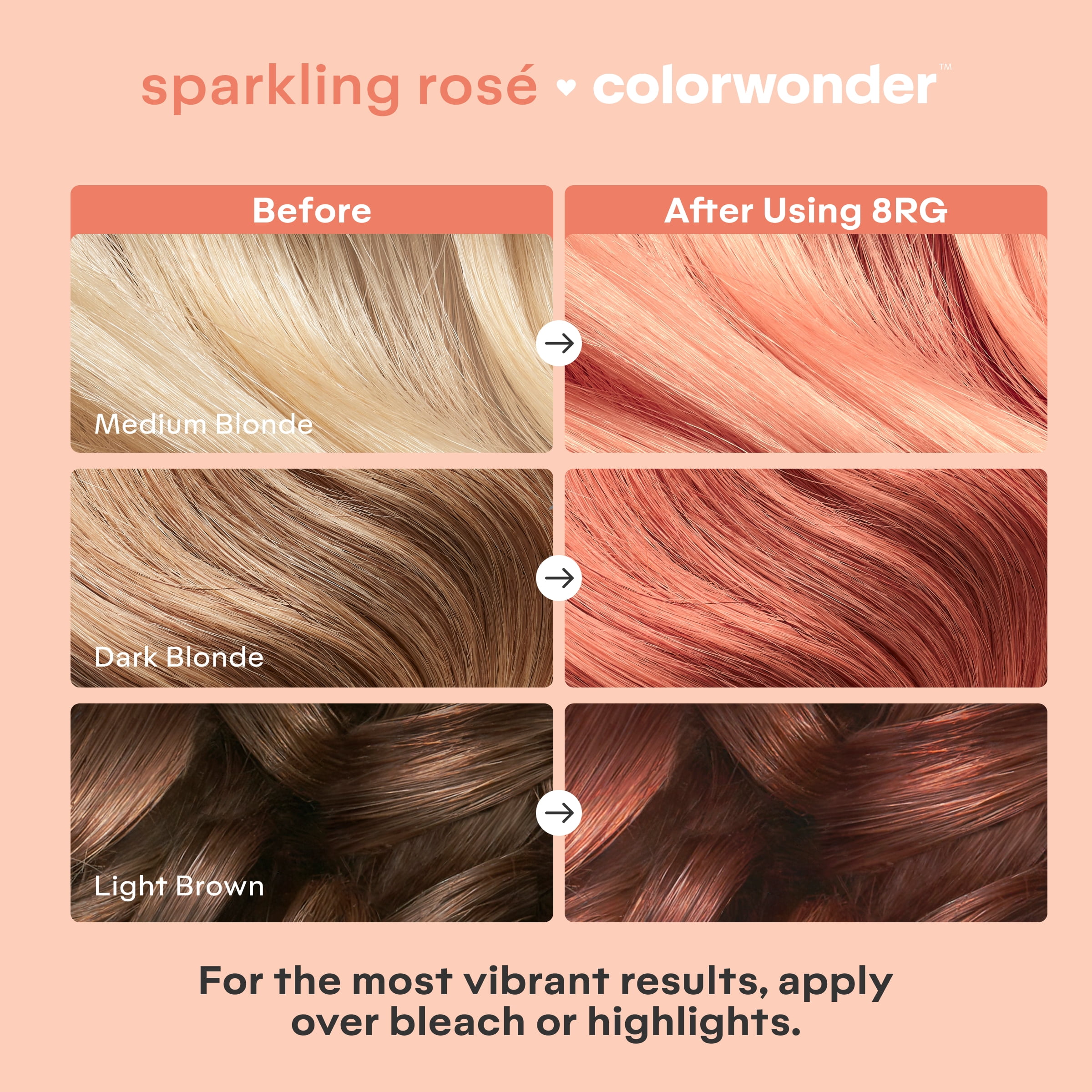 Madison Reed ColorWonder Demi-Permanent Hair Color Kit, 8RG Sparkling Rosé