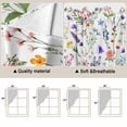 thumbnail image 3 of Botanical Flowers Kitchen Window Curtains, Swag Curtains Valance for Bedroom Living Room Bathroom, Watercolor Floral Plants Country Rod Pocket Window Treatment Curtain Block Drapes 2 Panels 36"x63", 3 of 9