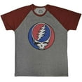 thumbnail image 1 of Grateful Dead  Adult Steal Your Face Classic Cotton Raglan T-Shirt, 1 of 1