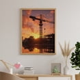 thumbnail image 6 of Diamond Art Kit for Adults, Crane Sunset Reflection Construction Scene Diamond Painting for Adults Beginners, 5D DIY Diamond Art Painting Kits, Colorful Diamond Painting Craft for Home Decor 12x16, 6 of 7
