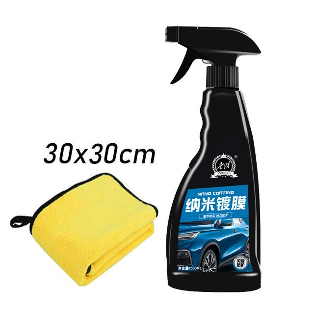 Recubrimiento de cerámica para coche de 1000ml, sellador en aerosol para recubrimiento de cristal, capa superior, cera de nanorrecubrimiento rápido, agente impermeable para pintura de coche Tan Jianjun unisex