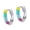 Rainbow, variant on Rainbow Huggie Earrings for Women Neon Hoop Earrings Dainty Earring Jewelry Gift