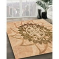 thumbnail image 2 of Ahgly Company Indoor Square Patterned Papaya Orange Area Rugs, 7' Square, 2 of 6