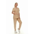 thumbnail image 4 of HEAL+WEAR Soft Stretch Scrub Set 4-Way Stretch V-Neck Top & Cargo Jogger Pants for Women, 4 of 7