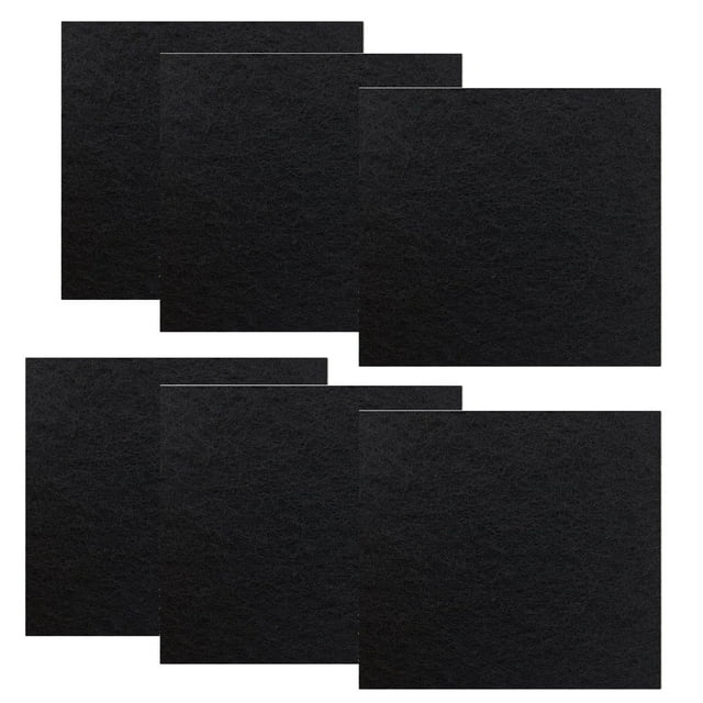 Qzbhct 6 Pack Activated Carbon Filters for Hooded Cat Litter Box and Pans, Absorbing Odors 6.5 Inch x 6 Inch Trimmable Pads