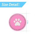 thumbnail image 2 of 2pcs Universal Car Cup Coaster,2.75 Inch Dog Paw Car Cup Holder Insert Mat Pad Set (b-2-v), 2 of 4