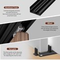 thumbnail image 6 of Heavy Duty Bypass Sliding Closet Door Track Hardware 48", 4 FT Aluminium Pocket Door Track Rail Set, Smoothly and Quietly, for 2 Door System,Black, 6 of 6