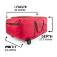 thumbnail image 2 of [Sac de Rangement pour Arbre à Roulettes] - Grand Sac de Rangement à Roulettes de 9 Pieds pour Arbres Artificiels jusqu'à 9 Pieds de Haut - Sangles de Compression pour Sécuriser Votre Arbre / EZ Roller par Santa's Bags, 2 of 4