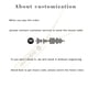 thumbnail image 3 of Collar personalizado de acero de titanio para hombres y mujeres, colgante de sección tridimensional, código de música, tallado con láser, spotify, 3 of 4