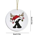 thumbnail image 3 of XWSHYW Adornos Colgantes Adorno con Nombre y Letra Adorno con Inicial Familiar Adorno Personalizado Adorno Navideño con Nombre y Familia Regalo de Navidad, 3 of 6