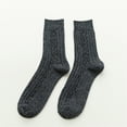 thumbnail image 2 of 2 Calcetinas de Doble Aguja E Invierno de Otoño e Invierno Calcetines para Mujeres con calcetinas para hombres y femeninos calcetines de lana de conejo cabello mixto, 2 of 6