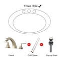 thumbnail image 4 of Widespread Two-Handle Bathroom Faucet with Pop-Up Drain & Brushed Gold Finish,Classic 8/12-Inch Spacing, 4 of 4