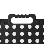 Casafield 13 Folding Step Stool with Handle - Black, Collapsible Foot Stool for Adults