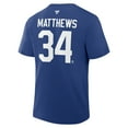 thumbnail image 3 of Men's Fanatics Auston Matthews Blue Toronto Maple Leafs Authentic Stack Name & Number T-Shirt, 3 of 3