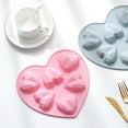 thumbnail image 6 of Rekidool 12-Cavity Hearts Shape Chocolate and Candy Silicone Mold, Reusable, Flexible, Non Stick (2 Count), 6 of 7