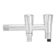 thumbnail image 2 of Grifo de acero inoxidable G1/2 con 1 entrada y 2 salidas para lavadora, ideal para baño, balcón y hogar., 2 of 14