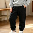 thumbnail image 5 of THJRPQJFD Kids Boys Cotton Active Jogger Pants Elastic Waist Athletic Joggers Classic Plain Sweatpants Casual Jogging Bottoms Track Pant Preppy Clothes, 5 of 5