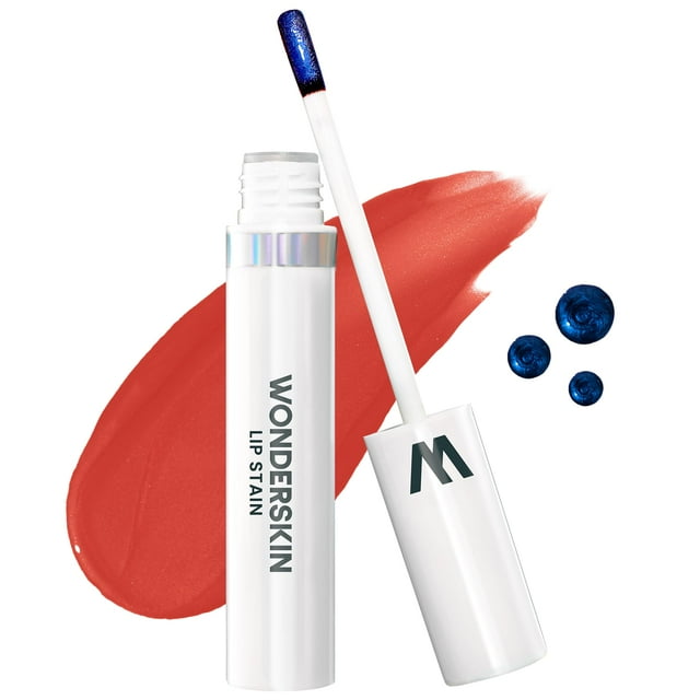 Wonderskin Wonder Blading Lip Stain Peel Off Masque - Larga duración, resistente al agua y a prueba de transferencia, tinte de labios rosa, acabado mate, Peel Off Lip Stain (mascarilla glamorosa)