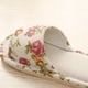 thumbnail image 3 of Pantuflas de lino con flores, antideslizantes, resistentes al desgaste y con suela gruesa para primavera y otoño y verano para interiores y hogares, 3 of 6