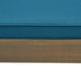thumbnail image 6 of Maddison Outdoor Acacia Wood Chaise Lounge and Cushion Set, Gray and Blue, 6 of 9