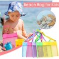 thumbnail image 2 of Kids Beach Toys Shell Bags Beach Bags, Colorful Mesh Beach Breathable Sea Shell Bags w/Adjustable Carrying Straps, Portable Sand Beach Treasures Seashell Bags Toy Storage Bag, Only Bags (5pcs 01), 2 of 8
