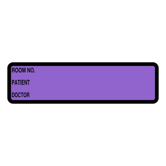 Nursing Binder Spine Stickers, Doctor Stuff File Folder Chart Labels, DR2651, Printed Lavender, 5-3/8" x 1-3/8", 200 per Roll – for Organizing Patient Charts