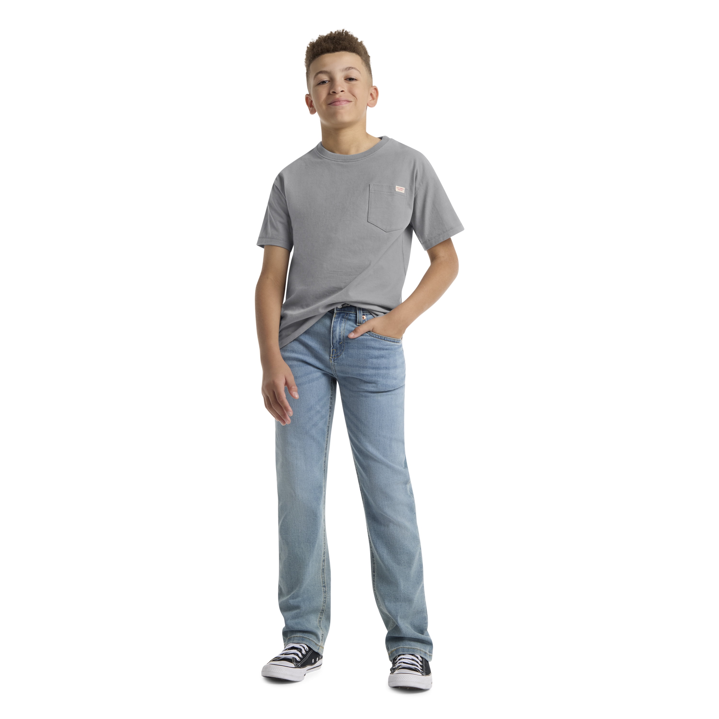 Levi Strauss Signature Boys Short Sleeve Pocket Tee, Sizes 4-18