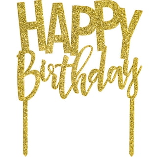 Happy Birthday Cake Topper, Rose Gold Birthday Party Decorations, Rose Gold  Cake Topper, Birthday Cake Topper Girl, Birthday Cake Topper Rose Gold, Happy  Birthday Cake Inser 