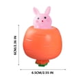 thumbnail image 2 of Aihimol 2Pcs Easter Carrot Rabbit Fidget Toys, Rabbit Squeeze Ball for Kids Relieve Stress, Pop Up Toy for Easter Basket Stuffers, 2 of 4