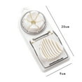 thumbnail image 1 of Stainless Steel Cut Egg Slicer Egg Cutter Flower Mold Kitchen Tool (White), 1 of 1