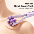 thumbnail image 6 of RAGUPEL V Face Roller Massager Skin Lifting Tightening Facial Double Chin Reducer Manual Beauty Tool Home Purple 11.02 Inches / 28 Cm, 6 of 7