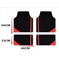thumbnail image 3 of Tuqiang Tapis de Sol pour Voiture for INFINITI for Q70 Velours-Performance Suède Noir et Rouge, 3 of 5