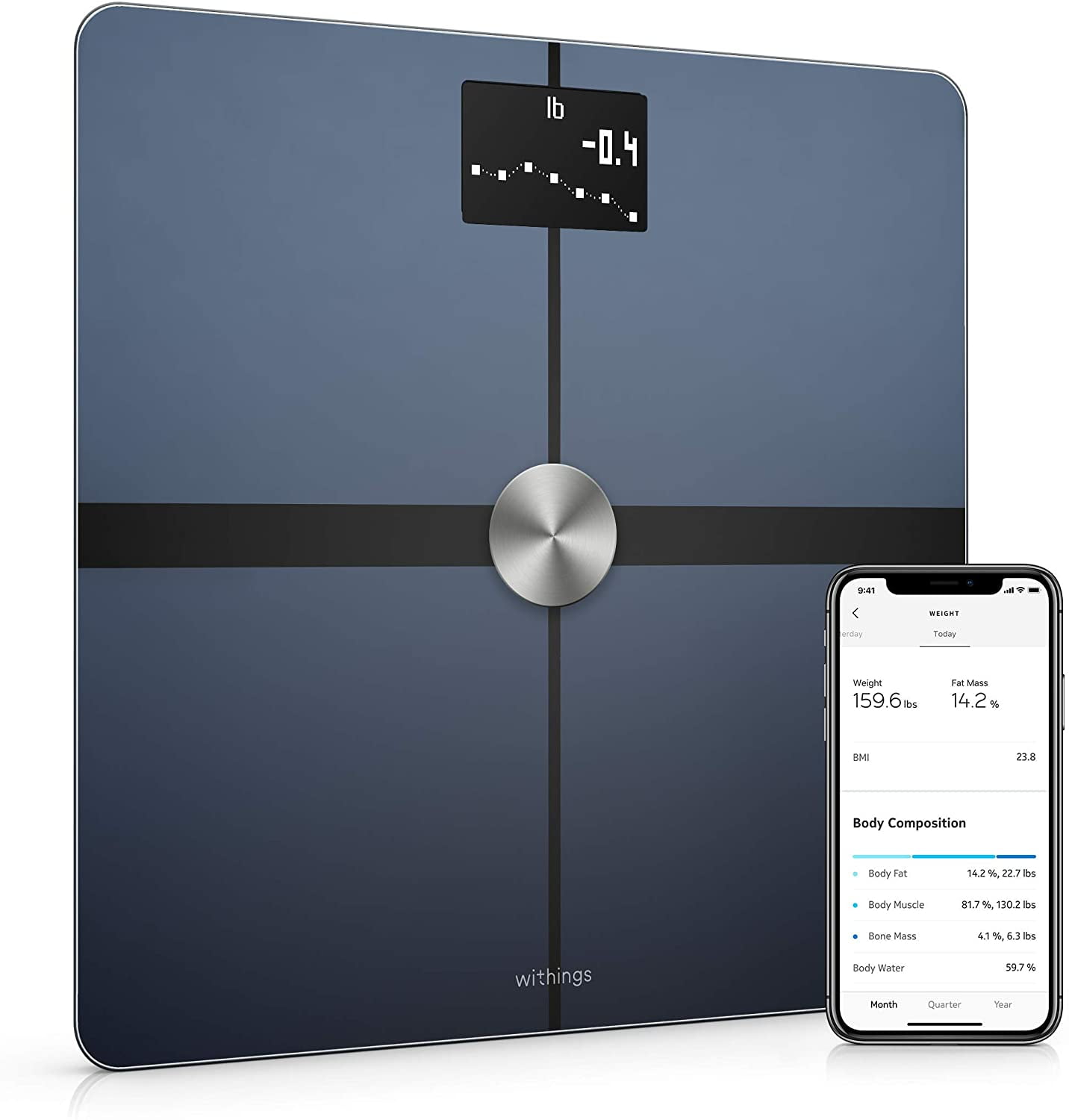 Smart Body Composition Wi-Fi Digital Scale with smartphone app Withings Body+ 