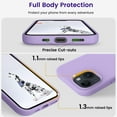thumbnail image 4 of Compatible with iPhone 15 Plus Case, Silicone Shockproof Slim Thin Phone Case for iPhone 15 Plus (6.7 inch), (Light Purple), 4 of 12