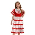 thumbnail image 2 of RUNQHUI Robe de Festival pour Filles Robe Flamenco Espagnole à Franges Jupe Maxi Lyrique à Volants Blanc 8, 2 of 6