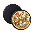 thumbnail image 1 of 2 platos para pizza, revestimiento antiadherente, plato redondo para pizza, bandeja para pizza antiadherente de acero al carbono, horno para barbacoa, para restaurantes y horneado de pizza en casa, 1 of 5