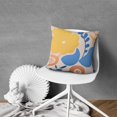 thumbnail image 4 of Floral Farmhouse Colorful Watercolor Flower Throw Pillow Covers 18 X 18 Inch, 1 Pcs, Linen Study Sofa Cushion Cover Indoor Living Room Home Decor, 4 of 6