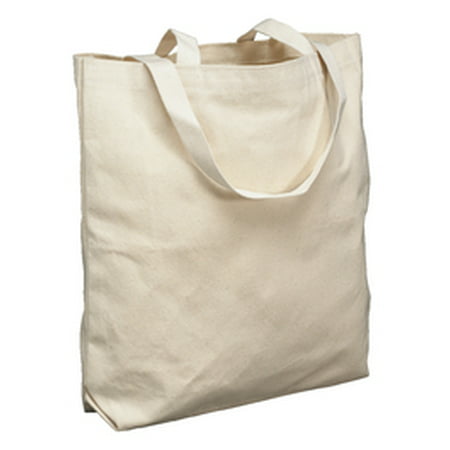 School Smart - School Smart Canvas Tote Bag, Large, 16-3/4 x 17-1/2 x 5 Inches, Natural ...