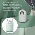 thumbnail image 4 of Advancent Humidificador de aire 300ML Difusor humectante de cabecera recargable con luz nocturna Auto-apagado Quiet Mist Maker Blanco Electrodomésticos Verde Advancent HA063797-03, 4 of 6
