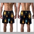 thumbnail image 3 of luoweisi Men's Beach Shorts Quick Dry Swim Trunks with Mesh Lining Retro Lantern XL, 3 of 5