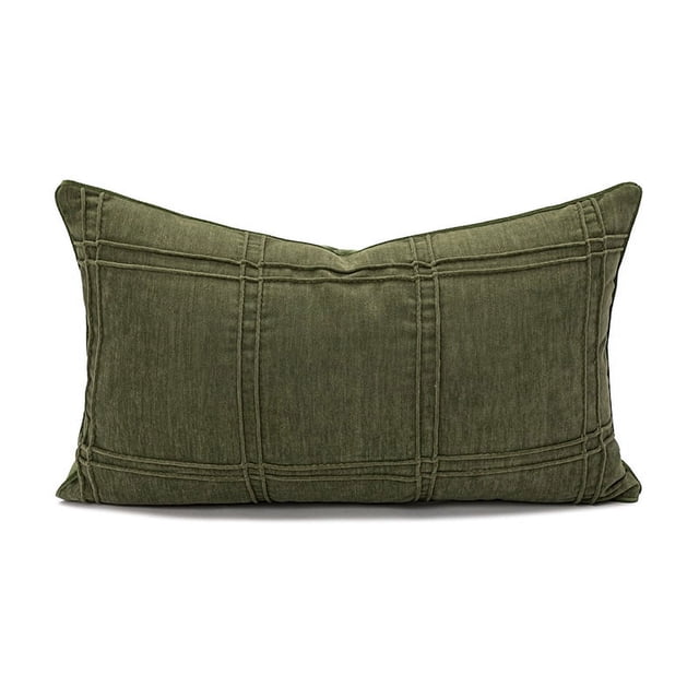 Granjero Gordo Fundas de almohada súper suaves, cojines decorativos para sofá de primavera, cojín para sala de estar, 12 x 20 pulgadas, verde 3