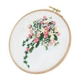 thumbnail image 2 of Fufafayo under $5 Embroidery Kit, Embroidery Kit, DIY Floral Embroidery Set with Pattern, Hoop, Thread, Needles, Beginner Craft, Hand Sewing, Gift for Adults, Relaxation, Home Decor, Creative Hobby, 2 of 2