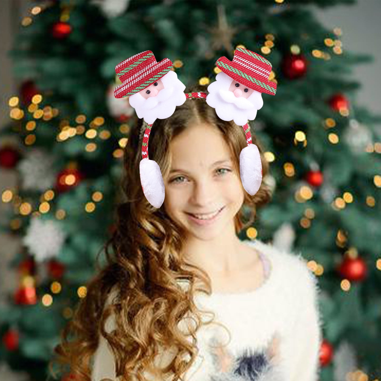 Cache-Oreilles En Peluche De Noël - Protège-Oreilles Chauds Pliable Avec Motif Cerf Et Élan, Accessoire Hiver Confortable