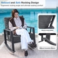 thumbnail image 6 of COMLAX FIELD Outdoor Rocking Chairs Set, 3-Piece Patio Furniture Set with Thick Cushions, Outdoor Conversation Bistro Set, 6 of 8