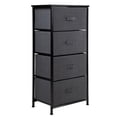thumbnail image 1 of Comoda Cajonera de 4 Cajones Mueble Organizador Tela Madera gris M, 1 of 5