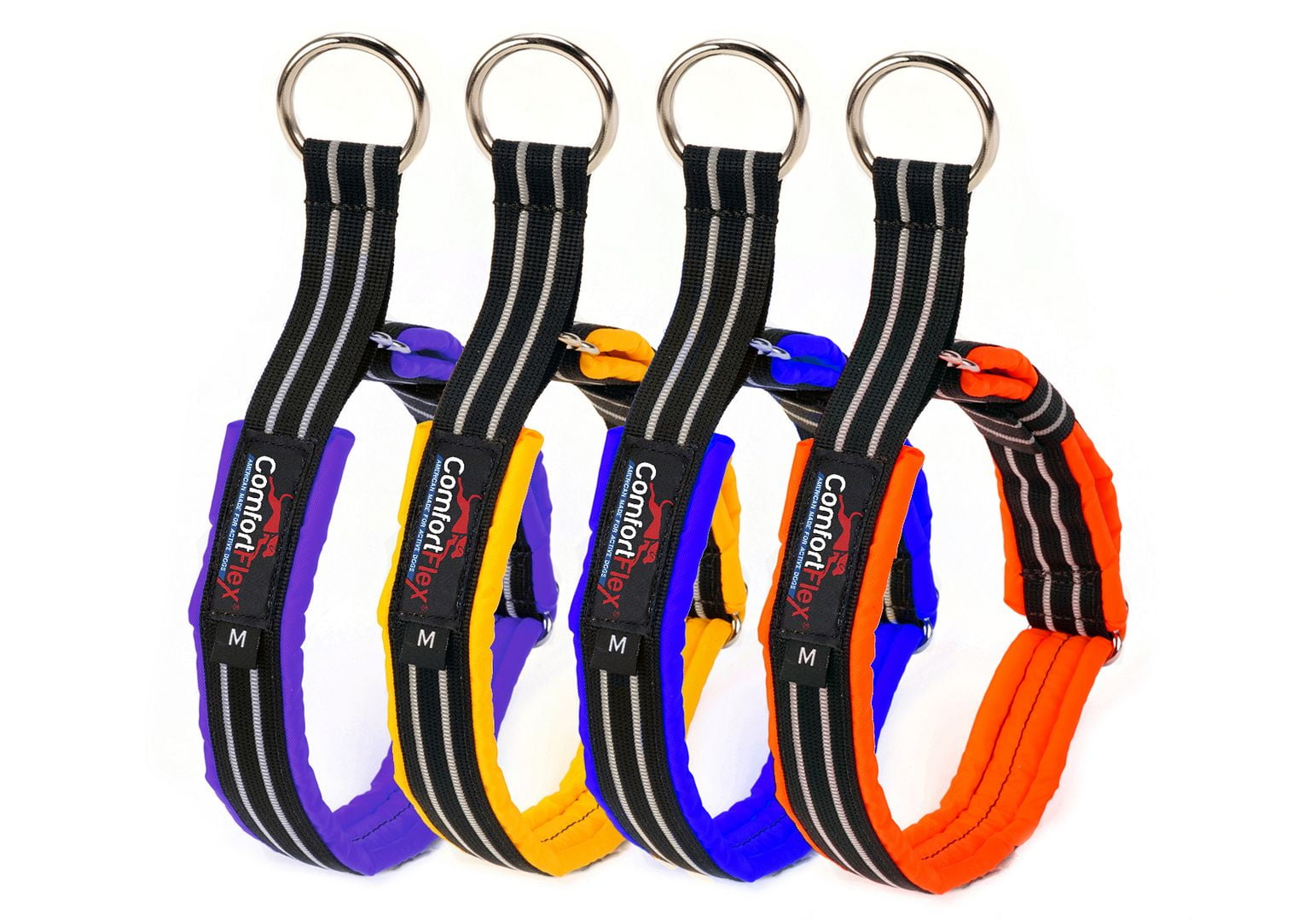 ComfortFlex Premium Padded Martingale Dog Collar for Gentle Control - Mariner Blue, Xlarge
